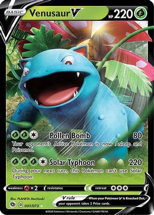 Venusaur V — Champion's Path Pokémon TCG card by PLANETA Mochizuki
