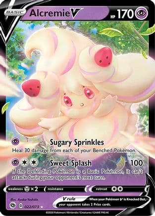 Alcremie V — Champion's Path Pokémon TCG card by Ayaka Yoshida