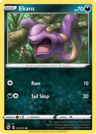 Ekans — Champion's Path Pokémon TCG card by Uta