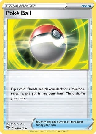 Poke Ball — Champion's Path Pokémon TCG card by Studio Bora Inc.