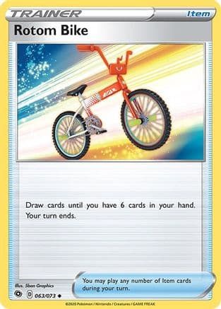 Rotom Bike — Champion's Path Pokémon TCG card by 5ban Graphics