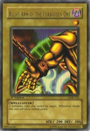 Right Arm of the Forbidden One — The Legend of Blue Eyes White Dragon