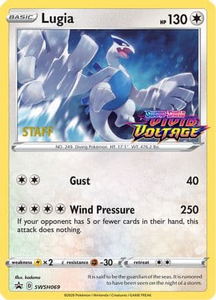 Lugia - SWSH069 (Prerelease) [Staff] — SWSH: Sword & Shield Promo Cards Pokémon TCG card by kodama