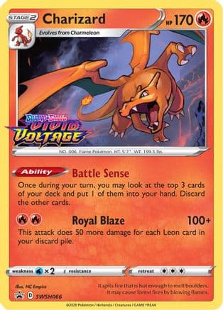 Charizard - SWSH066 (Prerelease) — SWSH: Sword & Shield Promo Cards Pokémon TCG card by NC Empire