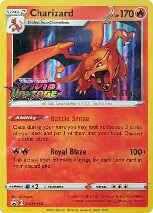 Charizard - SWSH066 (Prerelease) [Staff]