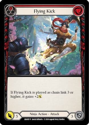 Flying Kick — Welcome Deck: Ira Flesh and Blood card by Kevin Sidharta