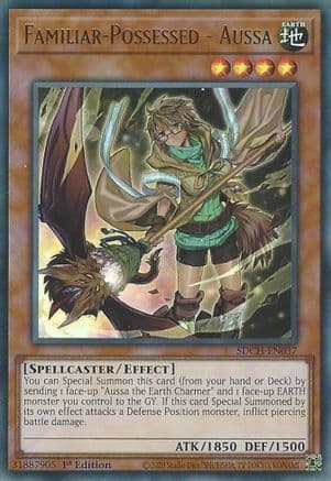 Familiar-Possessed - Aussa (Alternate Art) — Structure Deck: Spirit Charmers Yu-Gi-Oh! card by Shuzai