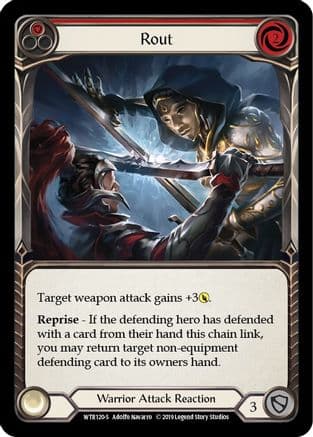 Rout — Welcome to Rathe Flesh and Blood card by Adolfo Navarro