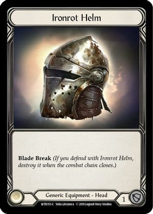 Ironrot Helm — Welcome to Rathe Flesh and Blood card by Yulia Litvinova