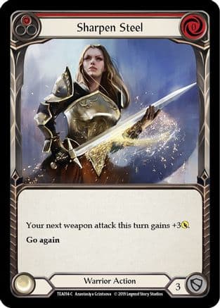 Sharpen Steel (Red) — Flesh and Blood card