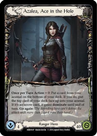 Azalea, Ace in the Hole (Rainbow) - HER018 — Flesh and Blood: Promo Cards