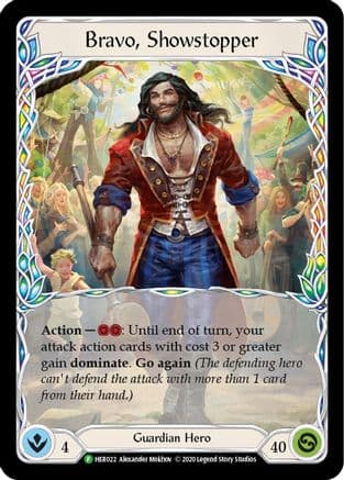 Bravo, Showstopper (Rainbow) - HER022 — Flesh and Blood: Promo Cards