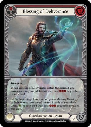 Blessing of Deliverance (Red) - LGS006 — Flesh and Blood: Promo Cards