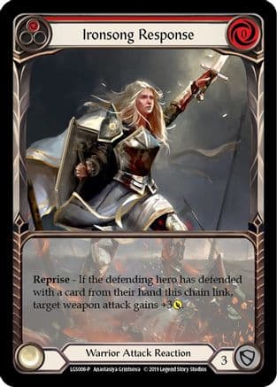 Ironsong Response (Red) - LGS008 — Flesh and Blood: Promo Cards