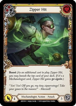 Zipper Hit (Yellow) — Arcane Rising