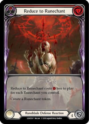 Reduce to Runechant (Red) - LGS015 — Flesh and Blood: Promo Cards