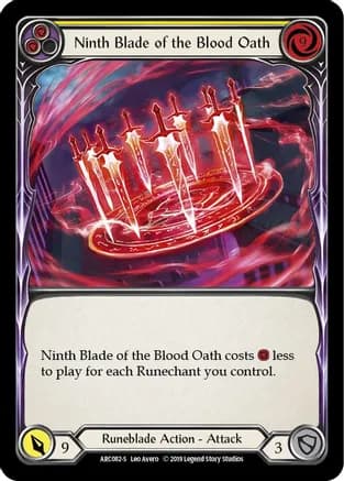 Ninth Blade of the Blood Oath — Arcane Rising