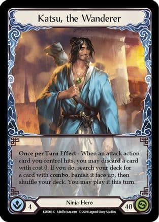 Katsu, the Wanderer — Hero Deck: Katsu Flesh and Blood card by Adolfo Navarro