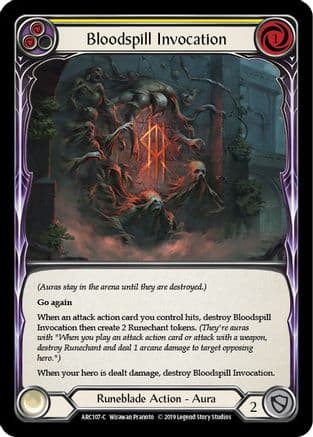 Bloodspill Invocation (Yellow) — Arcane Rising