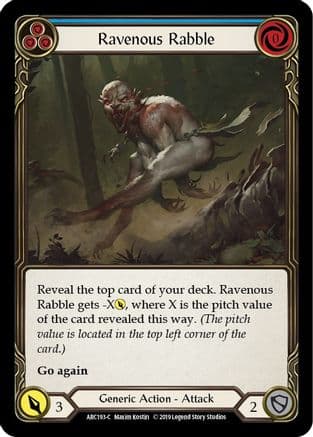 Ravenous Rabble (Blue) — Arcane Rising