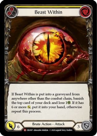 Beast Within — Crucible of War Flesh and Blood card by Alexander Mokhov