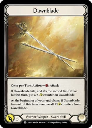 Dawnblade — Crucible of War Flesh and Blood card by Adolfo Navarro