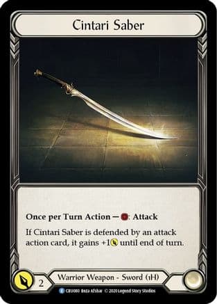 Cintari Saber (Reverse) — Crucible of War