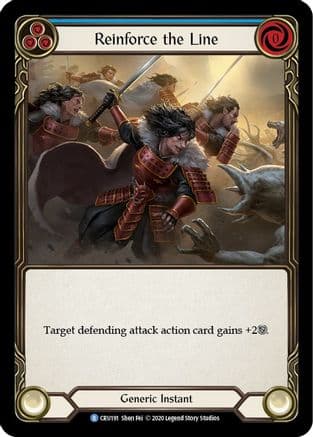 Reinforce the Line (Blue) — Crucible of War Flesh and Blood card by Shen Fei