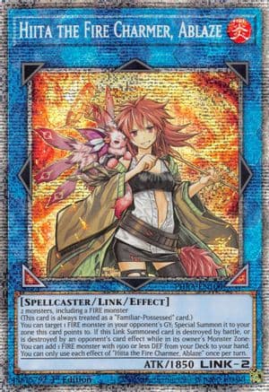 Hiita the Fire Charmer, Ablaze (Starlight Rare) — Yu-Gi-Oh! card