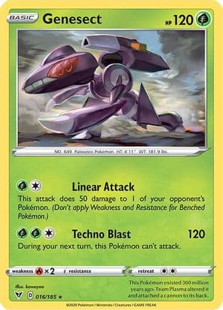 Genesect — SWSH04: Vivid Voltage Pokémon TCG card by Ayaka Yoshida