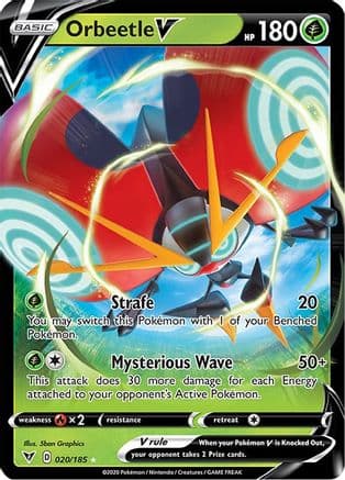 Orbeetle V — SWSH04: Vivid Voltage Pokémon TCG card by 5ban Graphics