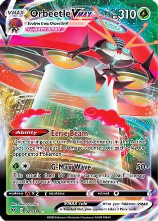 Orbeetle VMAX — SWSH04: Vivid Voltage Pokémon TCG card by 5ban Graphics