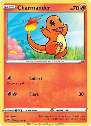 Charmander — SWSH04: Vivid Voltage Pokémon TCG card by MAHOU