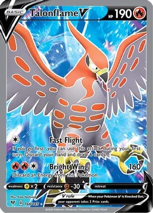 Talonflame V (Full Art) — SWSH04: Vivid Voltage