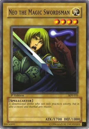 Neo the Magic Swordsman — Starter Deck: Yugi Yu-Gi-Oh! card by KAZUKI TAKAHASHI