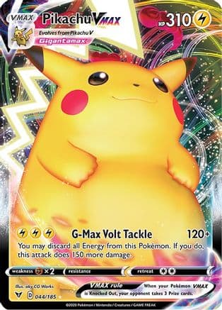 Pikachu VMAX — SWSH04: Vivid Voltage Pokémon TCG card by aky CG Works