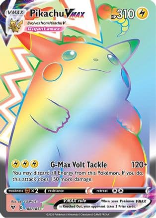 Pikachu VMAX (Secret) — Pokémon TCG card