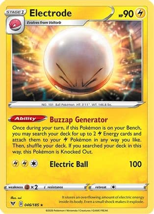 Electrode — SWSH04: Vivid Voltage Pokémon TCG card by sui