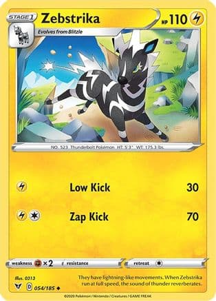 Zebstrika — SWSH04: Vivid Voltage Pokémon TCG card by 0313