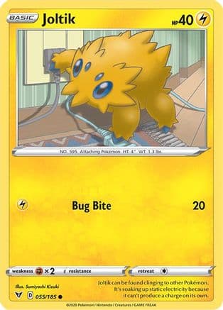 Joltik — SWSH04: Vivid Voltage Pokémon TCG card by Sumiyoshi Kizuki