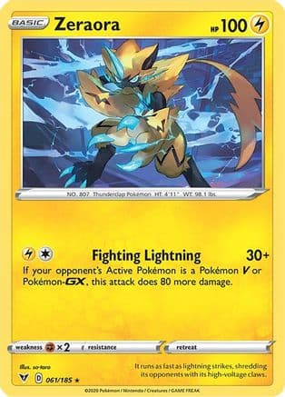 Zeraora — SWSH04: Vivid Voltage Pokémon TCG card by so-taro