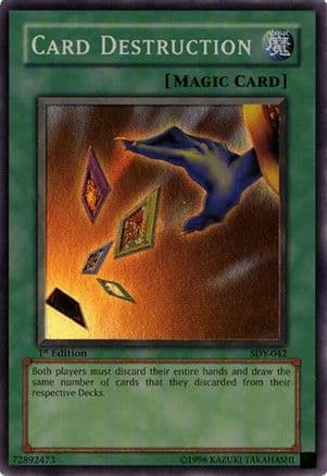 Card Destruction — Yu-Gi-Oh! card