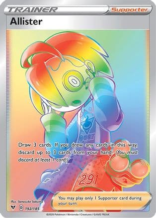 Allister (Secret) — SWSH04: Vivid Voltage Pokémon TCG card by 5ban Graphics