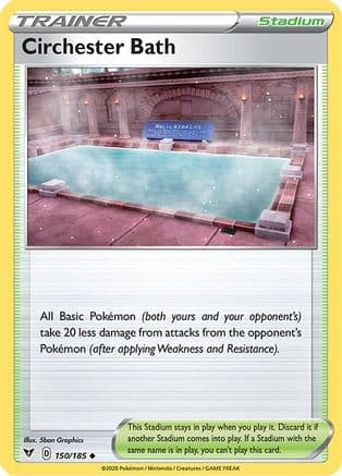 Circhester Bath — SWSH04: Vivid Voltage Pokémon TCG card by 5ban Graphics
