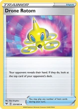 Drone Rotom — SWSH04: Vivid Voltage Pokémon TCG card by 5ban Graphics
