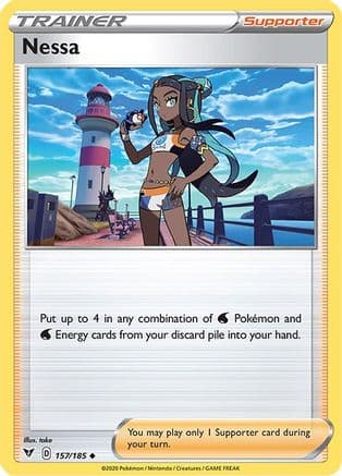 Nessa — SWSH04: Vivid Voltage Pokémon TCG card by take
