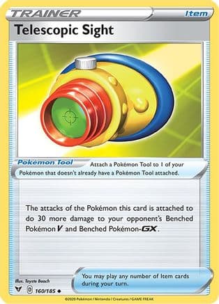 Telescopic Sight — SWSH04: Vivid Voltage Pokémon TCG card by Toyste Beach