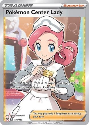 Pokemon Center Lady (Full Art) — Pokémon TCG card