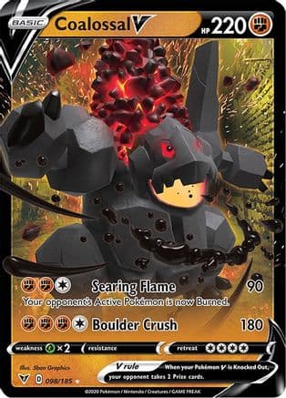 Coalossal V — SWSH04: Vivid Voltage Pokémon TCG card by 5ban Graphics