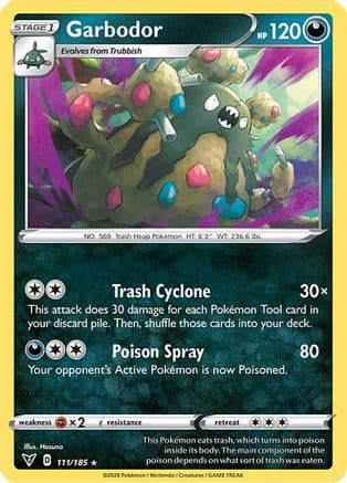 Garbodor — SWSH04: Vivid Voltage Pokémon TCG card by Hasuno